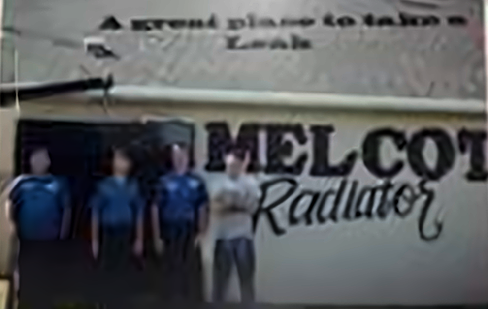 The Melcot Radiator crew in front of the shop